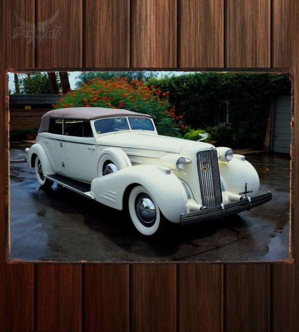 Металлическая табличка Cadillac V16 Series 90 Town Cabriolet Металлическая табличка Cadillac V16 Series 90 Town Cabriolet